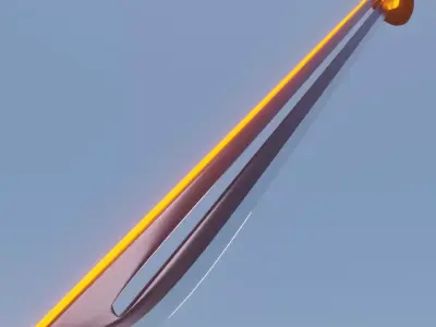Cyber Katana  Free 3D model