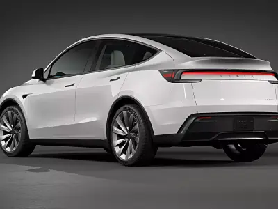 2025 Tesla Model Y Pearl White 3D model