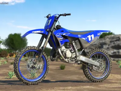 Yamaha YZ125 2022 Dirt 3D model