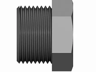 PVC Plugs - BSP Male Free 3D model
