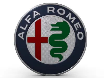 alfa romeo logo 3D model