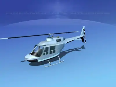 Bell 206 Jet Ranger V22 3D model