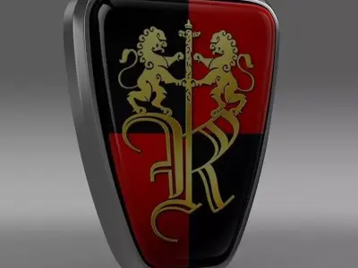 roewe logo 3D model by Sergey