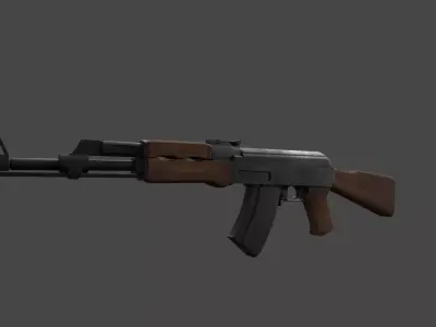 AK rifle 3D model