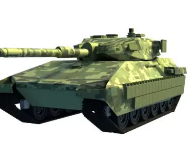 Tank 3D Military Vehicle Blender Free 3D model