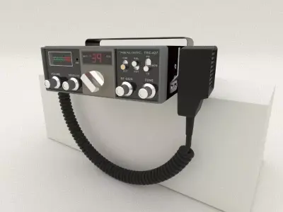 TRC-427 Citizens Band Radio 3D model