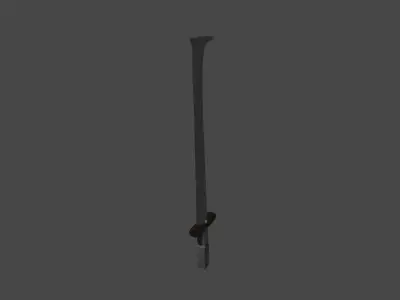Low-Poly Stylized Sword Free low-poly 3D model