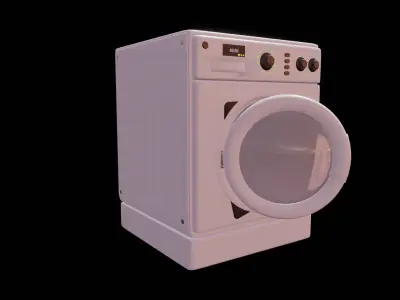 washing machine - gameready asset  Low-poly 3D model