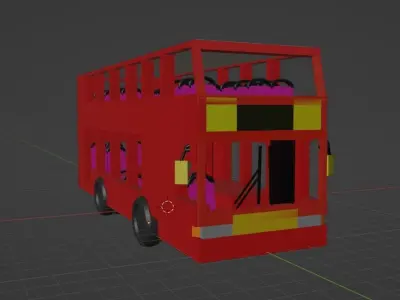 route U4 bus 3d model 3D model