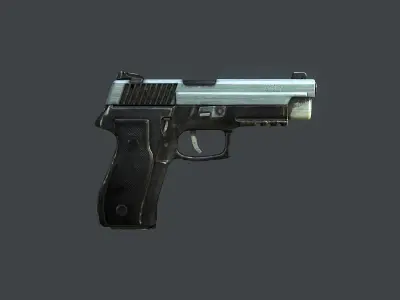 Sig Sauer 226 Handgun Low-poly 3D model