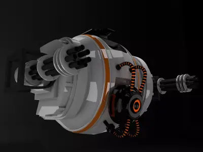 Sci fi drone 3D model by ymcgi