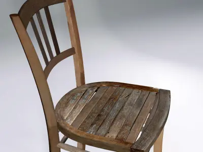 Old Chair  Old Mill Free 3D model