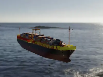 cargoship 3D model