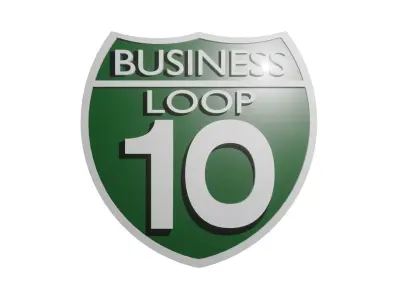 Sign Highway Business Loop 10 3D model