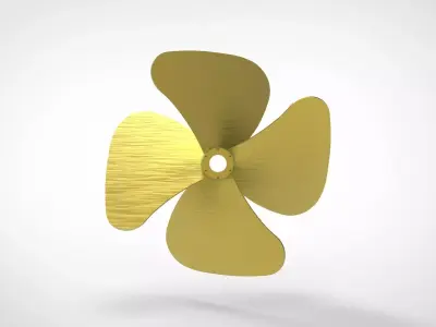 Propeller Ship 4 blade 3D print model