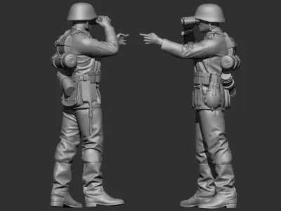 GermanSoldier WW2 3D print model