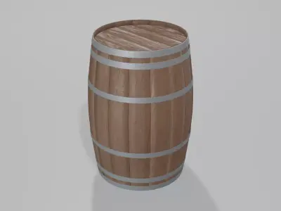Heavy Toasted Bourbon Barrel 3D model
