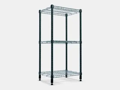 OMAR Shelving unit 2 Low-poly 3D model
