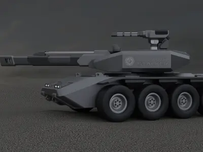 Sci-Fi Tank 3D model