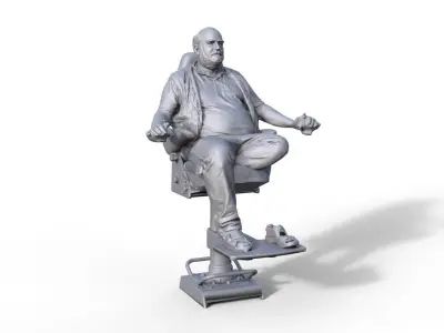 Figure for harbor tug 939 3D print model