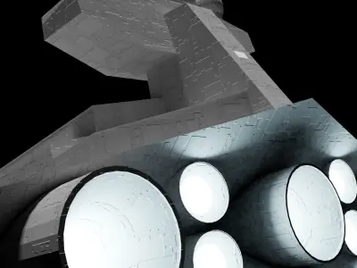 Low poly Star Destroyer Free 3D model
