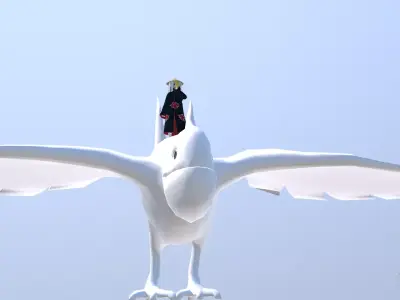Deidara Akatsuki Clay Bomber Bird animated 3D model
