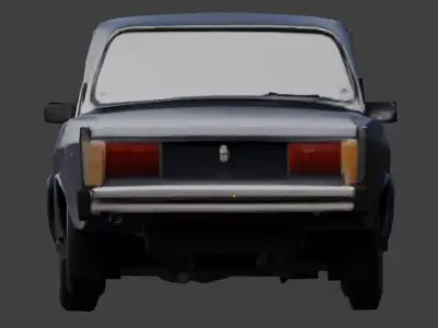 Lada 2105 Low Poly Car Low-poly 3D model