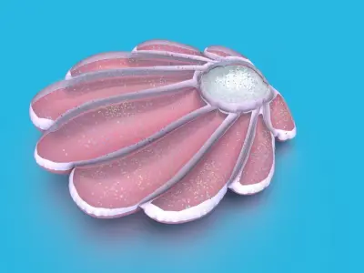 SHELL INFLATABLE MATTRESS Low-poly 3D model