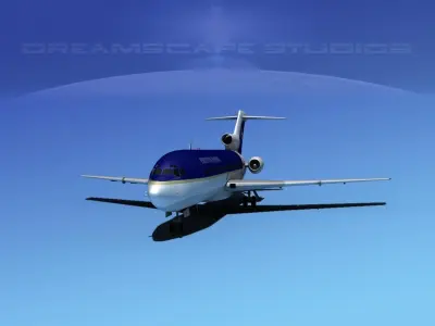 Boeing 727-100 Executive 3D model