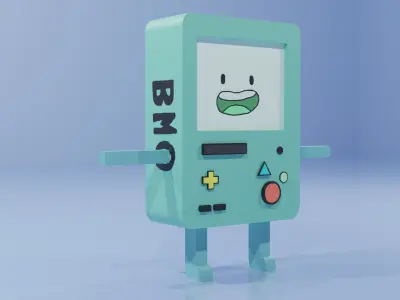 Bemo Model low-poly adventure time character Low-poly 3D model