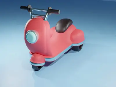 motor scooter 3D model