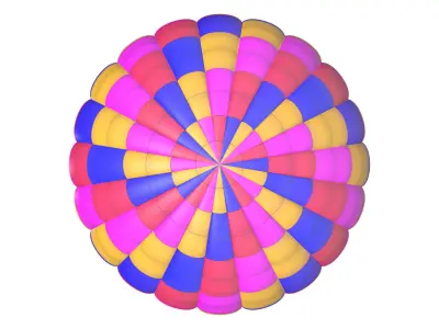 hot air balloon 3D model 10