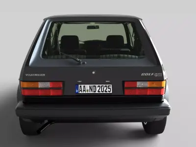 Volkswagen Golf GTI Mk1 Iconic Hot Hatch 3D model