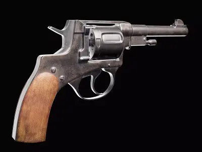 Revolver 3d model 3D model