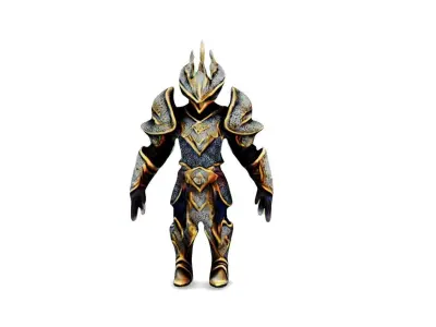 Guardian of the Enchanted Realms Mystical Knight Armor 3D model