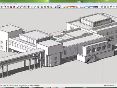 Sketchup Office building C3 Free 3D model