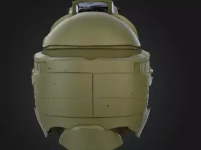 Tactical Combat Helmet Low-poly 3D model