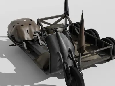 Vespa Gembel SC-4 - Low poly vehicle  Low-poly 3D model