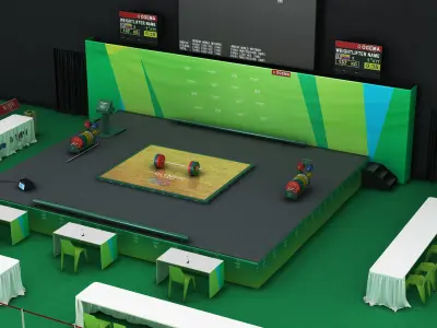  Weigtlifting Training and Arena Collection 