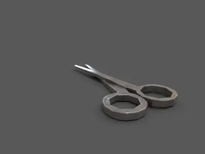 scissors Low-poly 3D model purchase