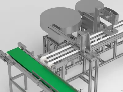 mass production machinery 3D model