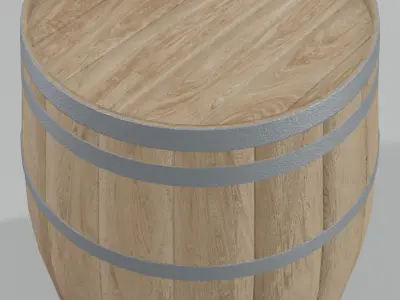 Light Toasted Hogshell Barrel 3D model