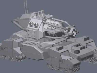 USA OEMGA mobile particle cannon Free 3D model