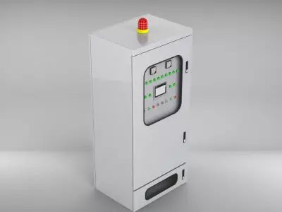 Pressure ventilation explosion-proof cabinet 3D model