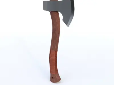 AXE EOODEN HANDLE Free 3D model