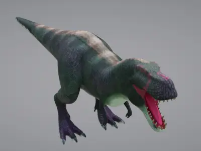 Tyrannosaurus Rex Low-poly 3D model 5