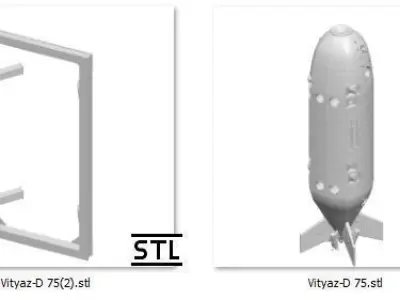 VITYAZ-D U-Boot ROV    VITYAZ-D Submarine ROV 3D print model