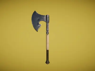 Real World - Medieval Axes Low-poly 3D model