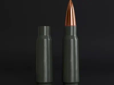 7 62x39 USSR RUSSIAN Ammunition 3D model