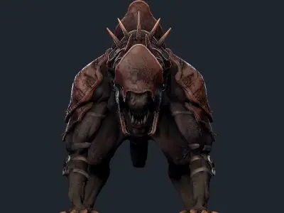 Creature Mount Low-poly 3D model